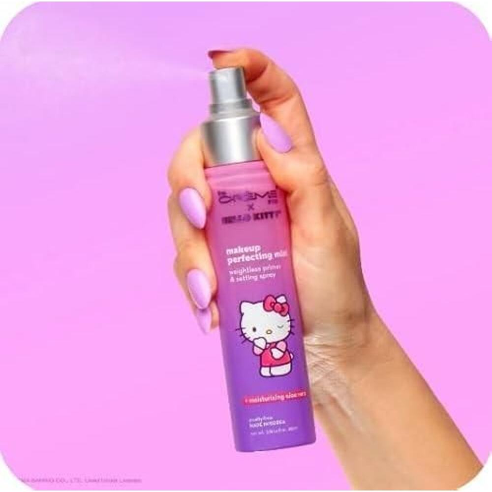 The CRÈME SHOP X Hello Kitty(Purple) Makeup Perfecting Mist, Clear